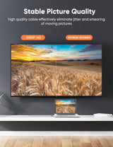 Snowkids HDMI to DVI,Sturdy Braid HDMI to DVI Cable 6FT [1080P 60Hz] B