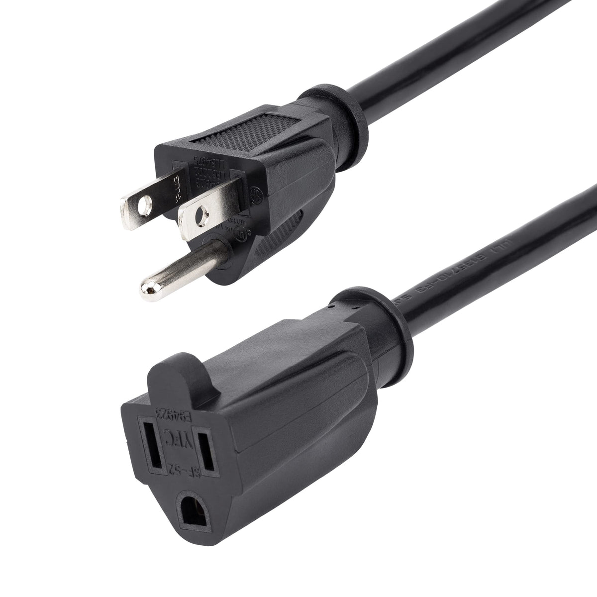 StarTech.com 25ft Power Extension Cord, NEMA 5-15R to NEMA 5-15P