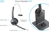 Cisco Casque 561, Sans Fil Mono Sur-Oreille Numérique Amélioré Téléphone sans Fil