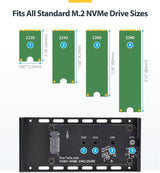 StarTech.com USB4 M.2 NVMe Enclosure, 40Gbps, External USB-C/Thunderbo