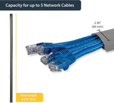 StarTech.com 6 ft 2in Wide Grey Floor Cable Duct with Guard - Cable ra