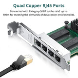 Intel I350-T4V2 Adaptateur 4 ports 1 Gbit/s en vrac