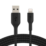 Belkin BoostCharge Braided Lightning Cable - 6.6ft/2M - MFi Certified