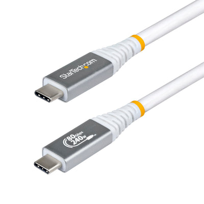 StarTech 3ft (91cm) USB4 Cable, 80Gbps, USB-IF Certified USB-C Cable,