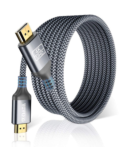 4K HDMI Cable 25ft, AkoaDa Braided HDMI Cable, High Speed HDMI Cables