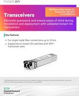 HPE NW ION 10G LR SFP+ LC 10km