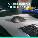 Souris Logitech Signature M650 L Gaucher Graphite Multi-dispositifs