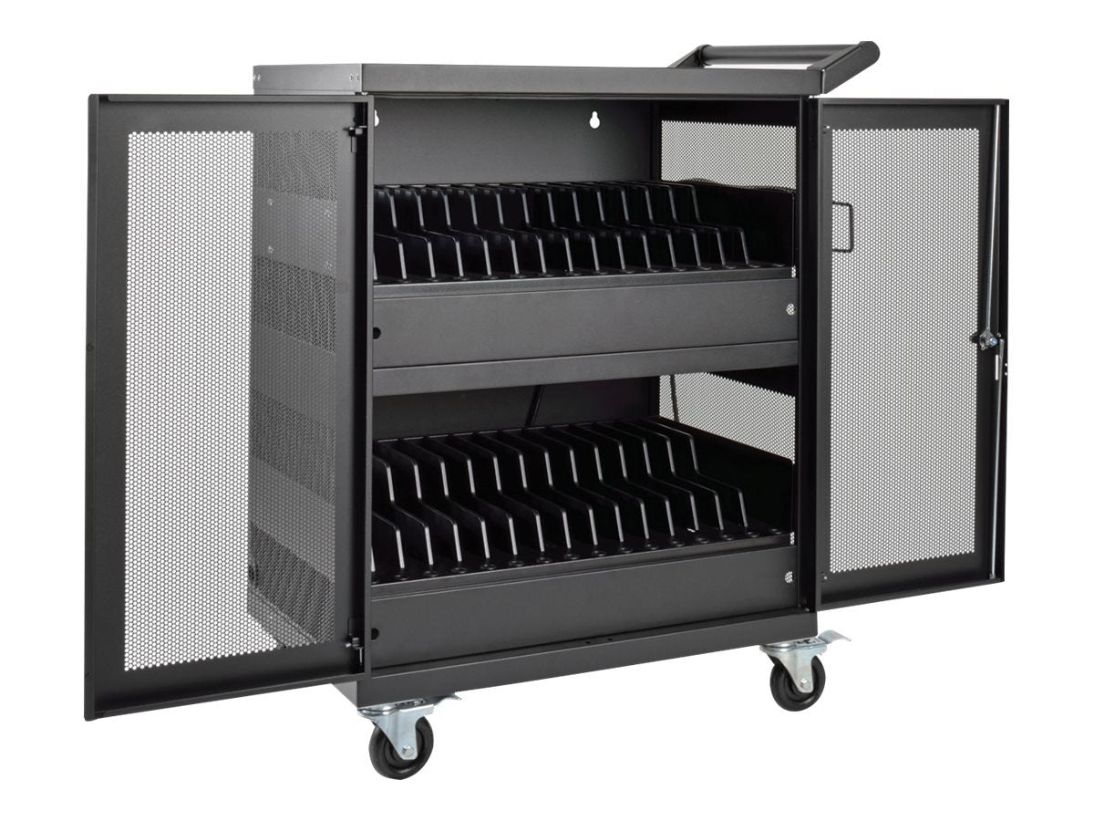Tripp Lite 32-Port AC Charging Cart Storage Station for Chromebooks, L