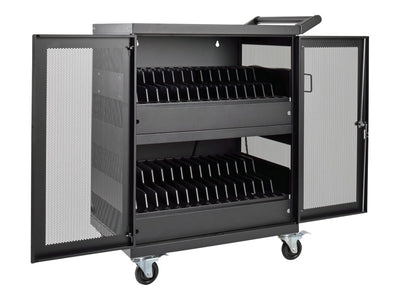 Tripp Lite 32-Port AC Charging Cart Storage Station for Chromebooks, L
