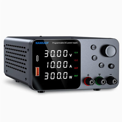 DC Power Supply, 30V 10A Bench Power Supply with Encoder Adjustment, 5