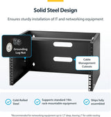StarTech.com 6U Wall Mount Patch Panel Bracket - 13.75 inch Deep - 19