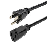 StarTech.com 15ft (4.5m) Heavy Duty Extension Cord, NEMA 5-15P to NEMA