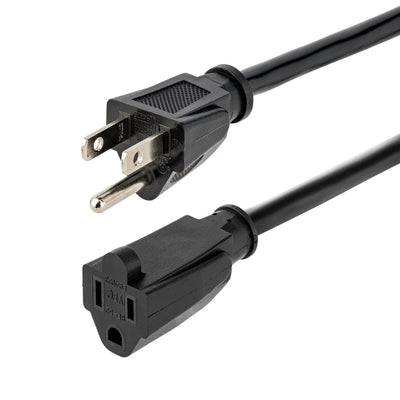 StarTech.com 15ft (4.5m) Heavy Duty Extension Cord, NEMA 5-15P to NEMA