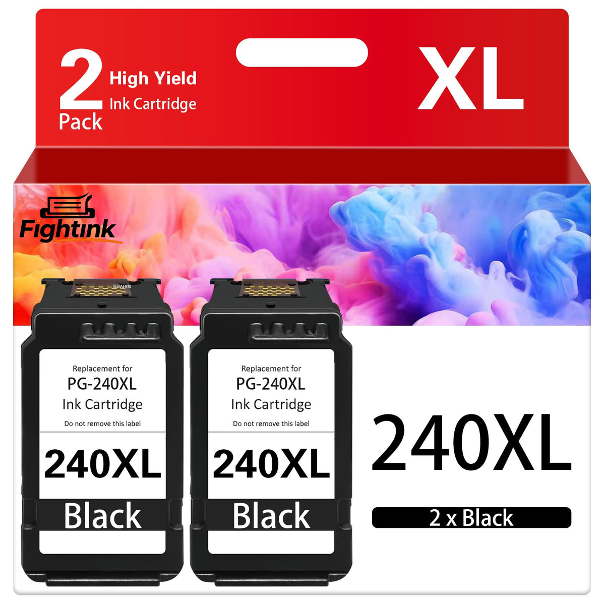 PG-240XL Black Ink Cartridges Compatible for Canon 240XL Black Ink Car