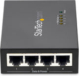 StarTech.com 4 Port Gigabit Midspan - PoE+ Injector - 802.3at and 802.