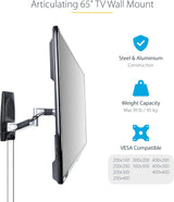 StarTech.com Articulating TV Wall Mount, VESA Wall Mount, Supports 65