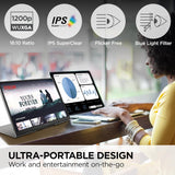 ViewSonic VG1656N 16 Inch 1200p IPS Wireless Portable Monitor with 2 W