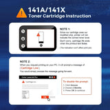 Cartouches de toner 141A (avec puce) de remplacement pour HP 141A W1410A noir