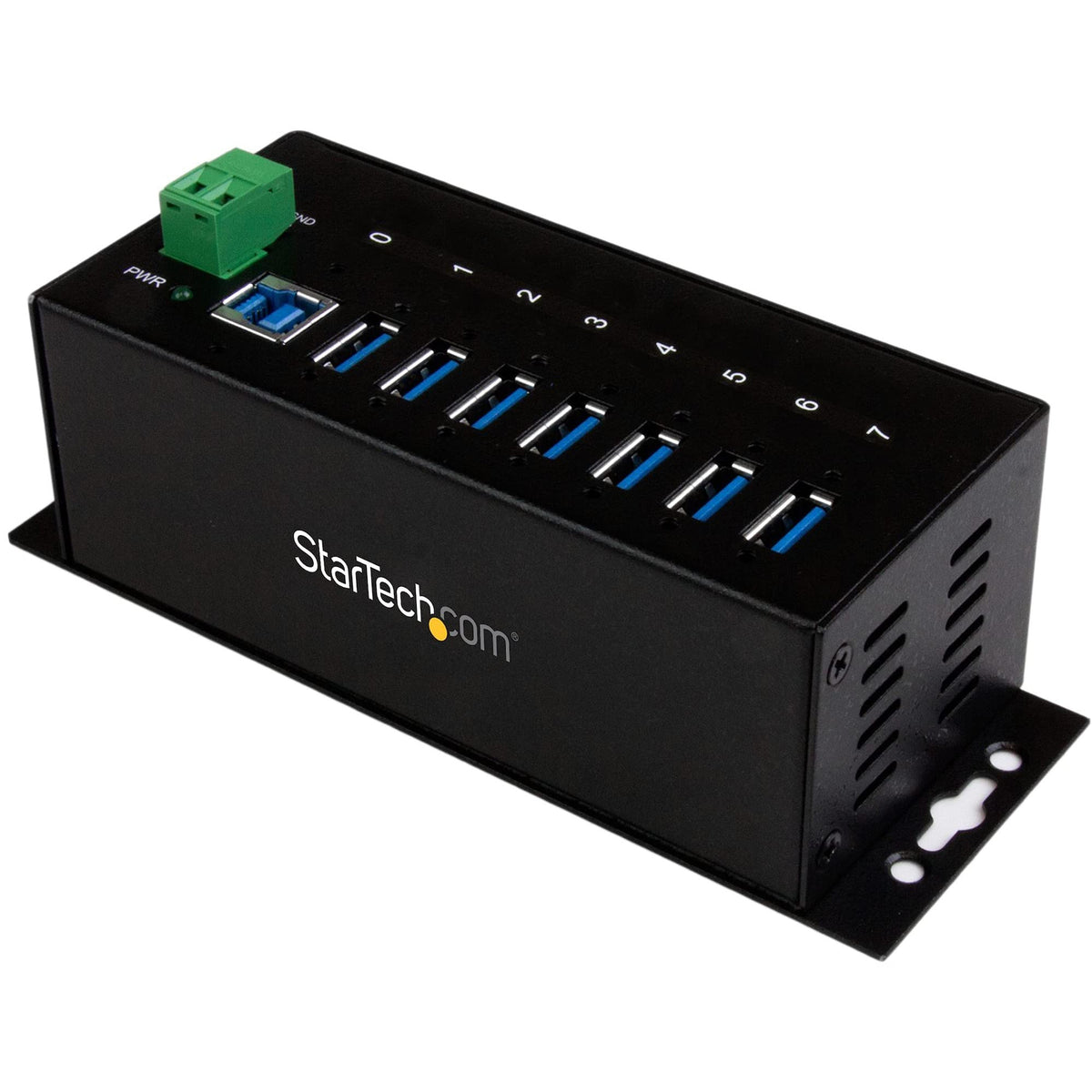 StarTech.com 7-Port USB 3.0 Hub - Metal Industrial USB-A Hub with ESD