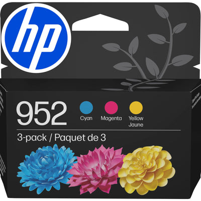 Lot de 3 cartouches d'encre HP 952 cyan, magenta, jaune originales, compatibles