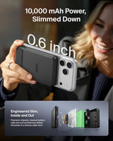 Chargeur portable Belkin, banque d'alimentation magnétique mince 10 000 mAh avec câble USB C