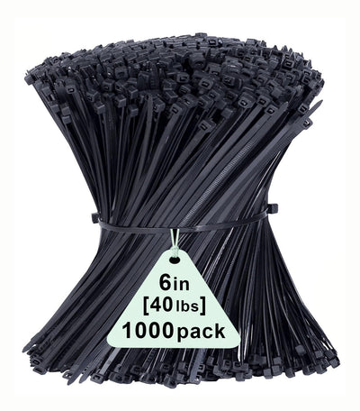 1000PK 6IN Nylon Cable Ties