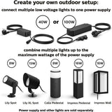 Philips Hue Outdoor 100W Power Supply Black - Connect Multiple Hue Out