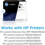 HP 81X (CF281X) High Yield Black Original Toner Cartridge XL