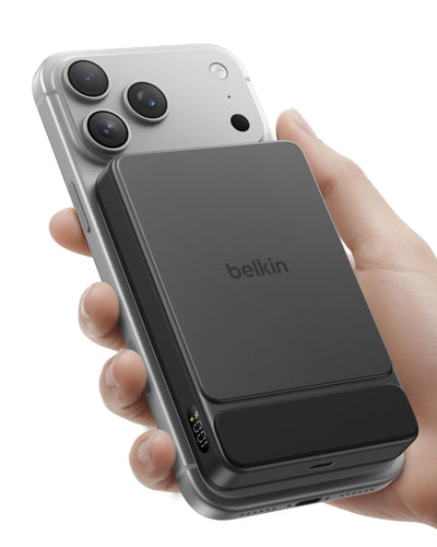 Belkin Portable Charger, Slim Magnetic Power Bank 10,000mAh w/USB C Ca