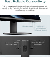 Ordinateur de bureau tout-en-un ASUS V440VA AiO 24 pouces, Intel Core i3-1315U,
