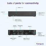 Station d'accueil double 4K UHD HDMI/DisplayPort USB-C Targus (DV4K) avec 100