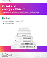 Aruba Instant On 1430 5-Port Gb Unmanaged Switch | 5X 1G Ports | Fanle
