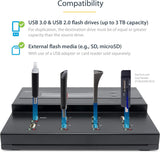 Duplicateur/cloneur/effaceur de clés USB autonomes 1 à 7 StarTech.com