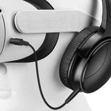 Geekria VR Short Audio Cable Compatible with Meta Quest 3, Meta Quest