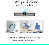 Logitech MeetUp Video Conferencing System, Ultra HD 4K/1080p/720p, 3 M