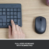 Logitech MK235 Wireless Keyboard and Mouse Combo for Windows, 2.4 GHz