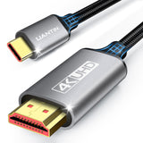 USB-C MALE to HDMI MALE Adapter Cable - Black 3FT
