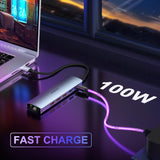 3PORT USB C Hub w/ GBE PD 2.0 Type C to 3X A USB 3.0