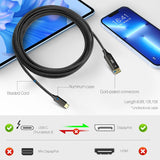 Câble adaptateur USB-C vers DP 10 pi