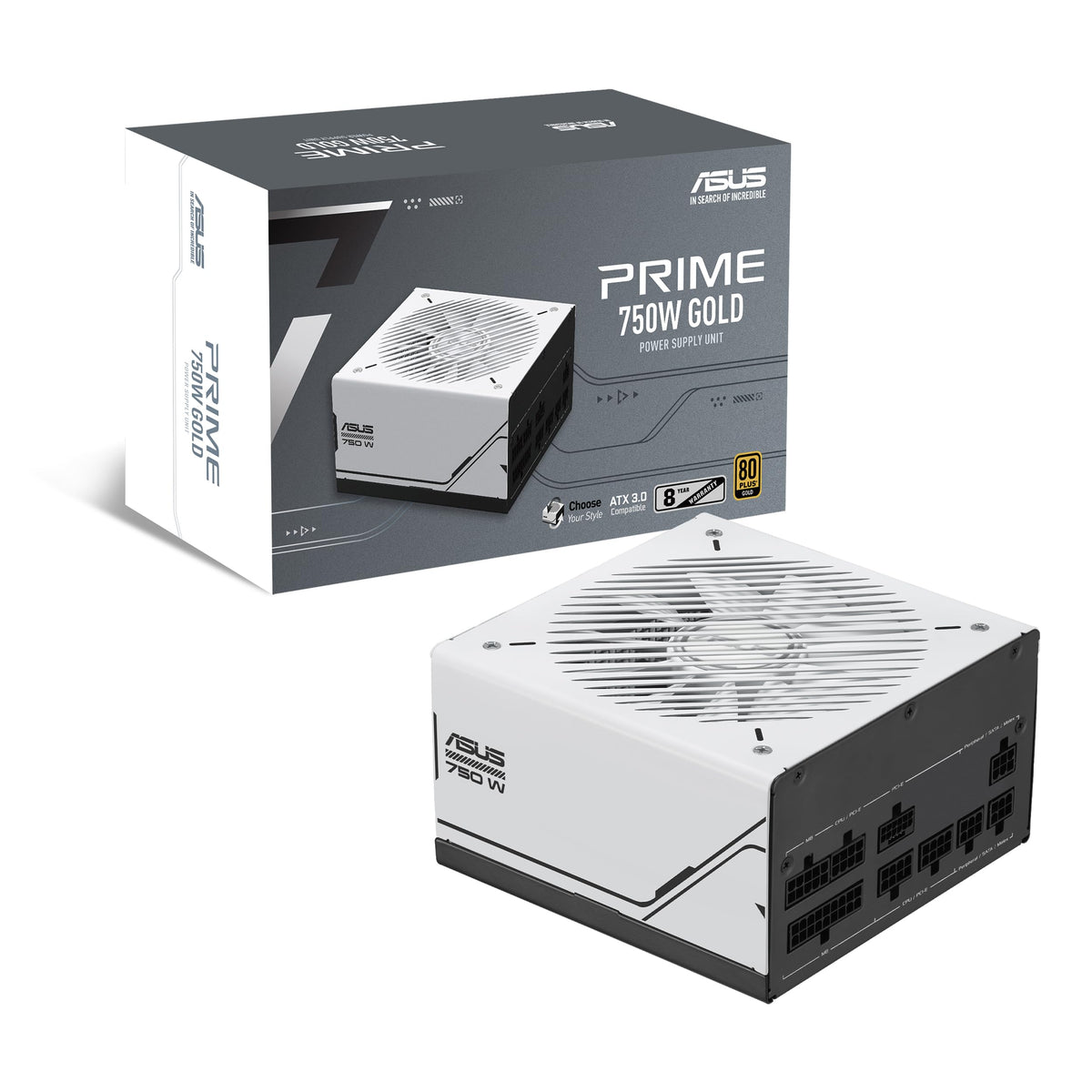 ASUS Prime 750W Gold (750 Watt, ATX 3.0 Compatible, Fully Modular Powe