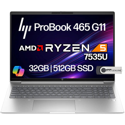 HP ProBook 465 460 G11 Business Laptop 16” FHD+ Display, AMD Ryzen 5 7