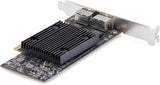 StarTech.com 2-Port PCIe 10Gb Ethernet Network Card, Windows and Linux