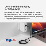 Câble de puissance Belkin BoostCharge USB-C vers USB-C (1 M, 3,3 pi), Recharge rapide