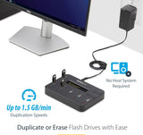 StarTech.com Duplicateur et effaceur de lecteur flash USB autonome 1:5 - 1 à