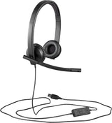 Casque filaire Logitech H570e, écouteurs stéréo avec suppression de bruit