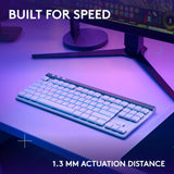 Logitech G515 Lightspeed TKL Clavier de jeu sans fil (Tactile) - Blanc