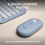 Logitech Pebble 2 Combo for Mac, Wireless Keyboard and Mouse, Slim, Qu