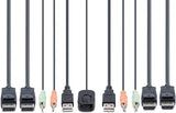 StarTech.com 2-Port Dual-Monitor DisplayPort Cable KVM Switch, 4K 60Hz