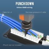 StarTech Panneau de brassage RJ45 Cat6 de 48 ports (2U) pour bâti réseau, UTP, 110 Punch-DOWN, Panneau de brassage Ethernet CAT 6 pour bâti de serveur réseau