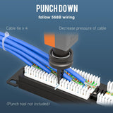 StarTech Panneau de brassage RJ45 Cat6 de 48 ports (2U) pour bâti réseau, UTP, 110 Punch-DOWN, Panneau de brassage Ethernet CAT 6 pour bâti de serveur réseau